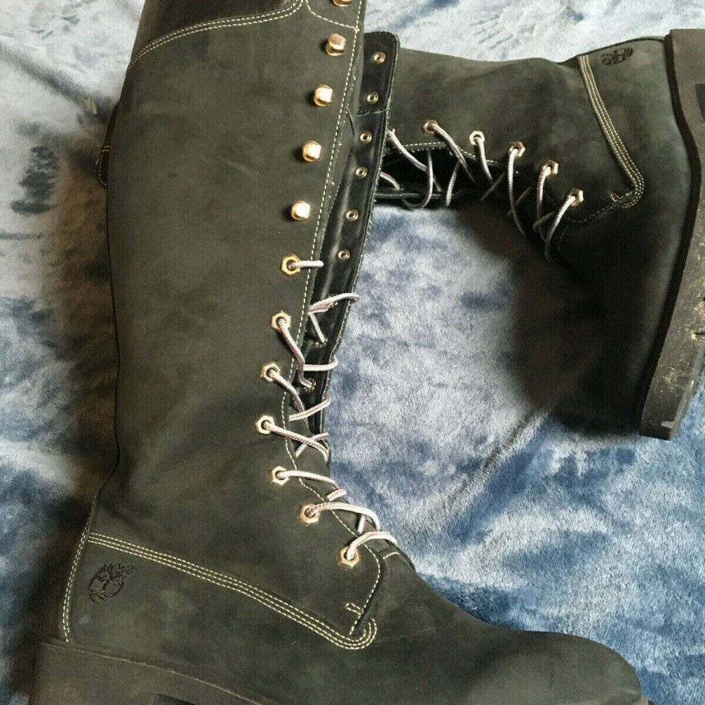 Timberland Women Black Premium 14 Inch Boots